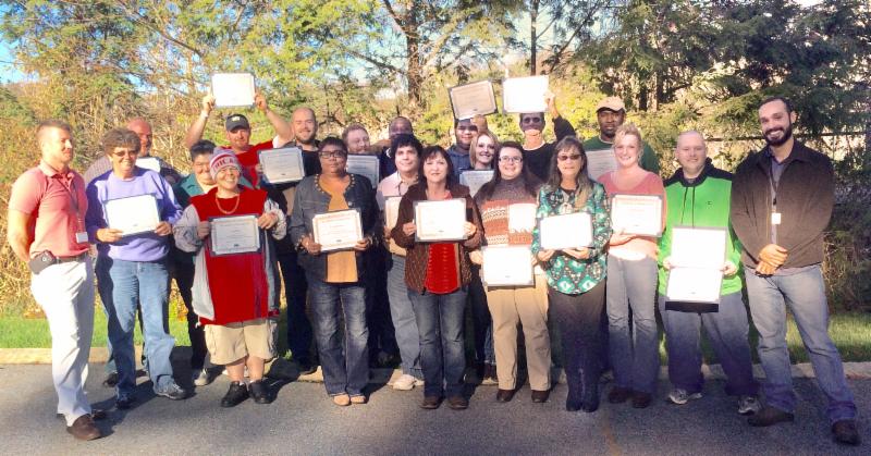 Peer support training graduates