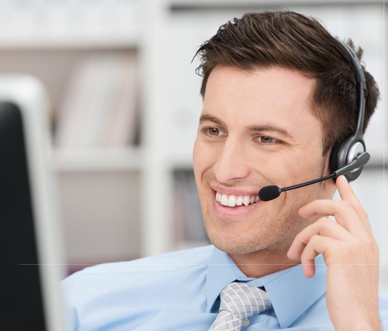 Man answering phone