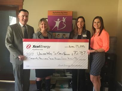 Xcel Energy check presentation