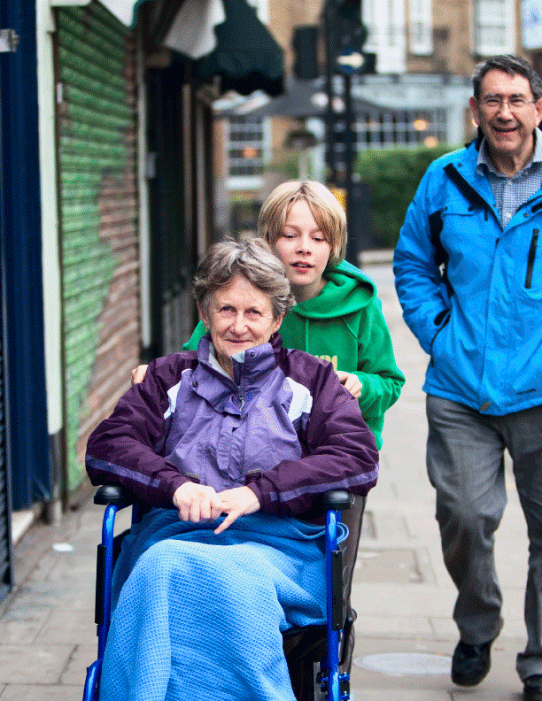 person in wheelchair