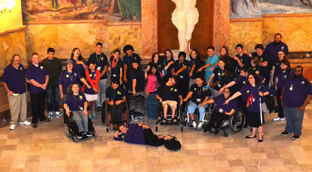 KSYLF delegates and staff in the Capital rotunda