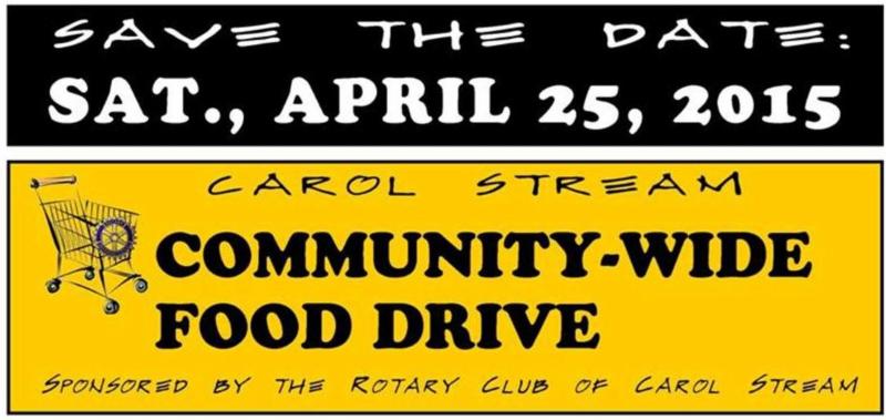 community-wide food drive flyer