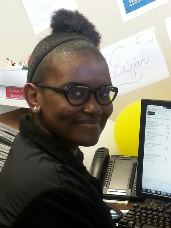Briajah-our summer volunteer