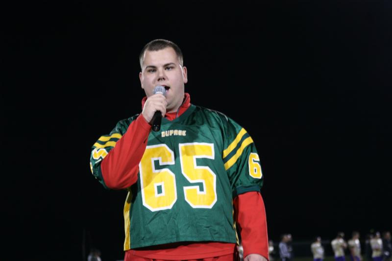 Singing the national anthem