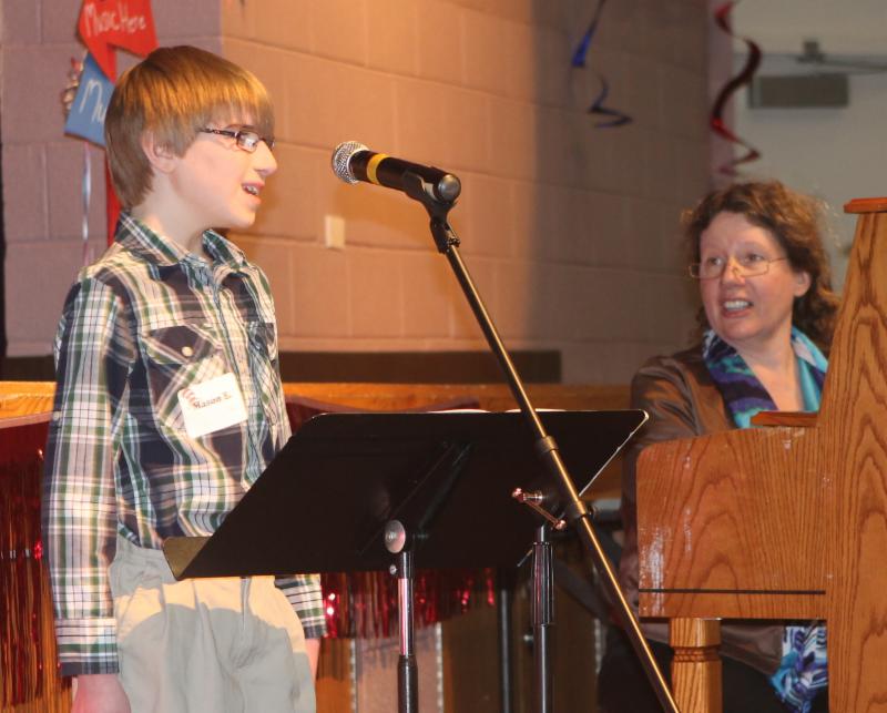 singing at the musical showcase