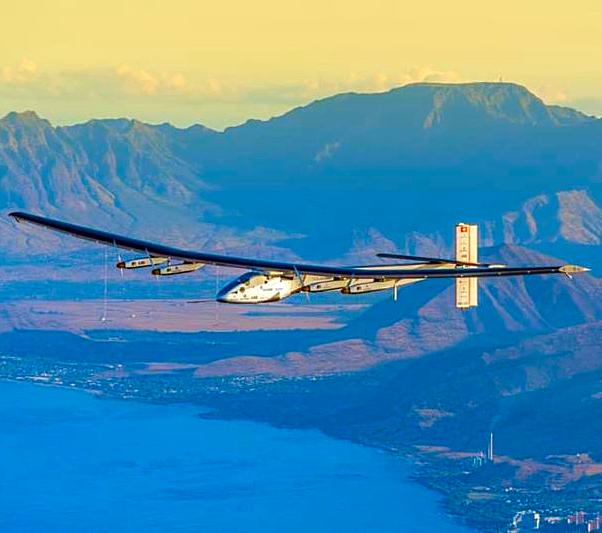 Solar Impulse 2 over Hawaii
