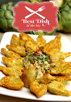 Vote for Mattison's Artichokes Esther Style in Tampa Bay Business Journal's Best Dish