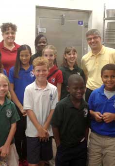 Chefs Move to Schools Program at Phillippi Elementary School Celebrates the Chefs N Kids Gala in Sarasota, Florida with Chef Paul Mattison