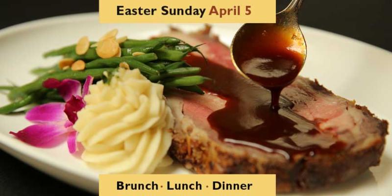 Easter Sunday on April 5, 2015 in Sarasota, Florida at Mattison's Forty-One and Mattison's City Grille offering brunch, lunch, and dinner specials like Prime Rib and Lamb