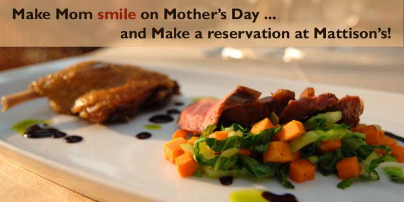 Mother's Day culinary celebrations, brunch, lunch, and dinner at Mattison's Forty-One and Mattison's City Grille in Sarasota, Florida