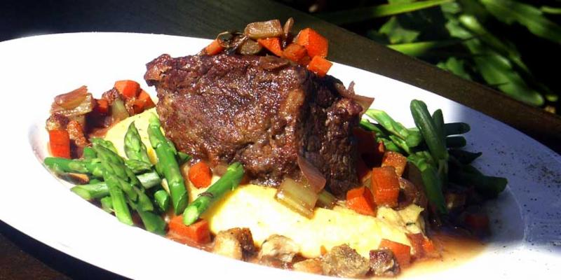 Chef Paul Mattison's Recipe for Zinfandel Brased Short Ribs in Sarasota Florida for Father's Day