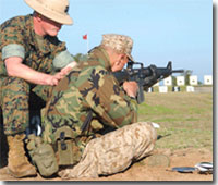 Four Shooting Positions Marine Corps Recruit Training