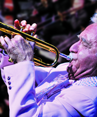 Doc Severinson playing trumpet