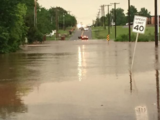 flooded street