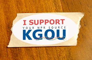 I support KGOU voting sticker