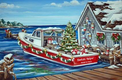 Christmas Boat Large
