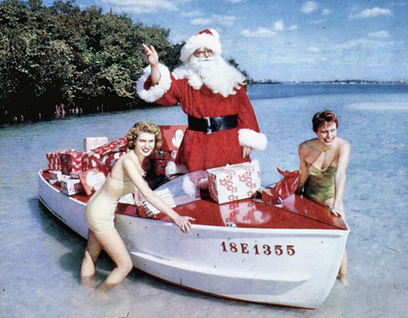 Santa on Boat