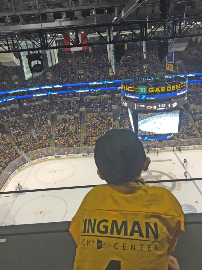 2016 Nataniel Hope at Bruins Game