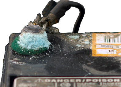 Corroded Battery