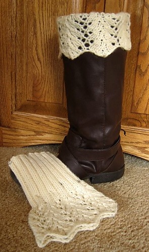 Feather Lace Boot Topper by Paula McKeever