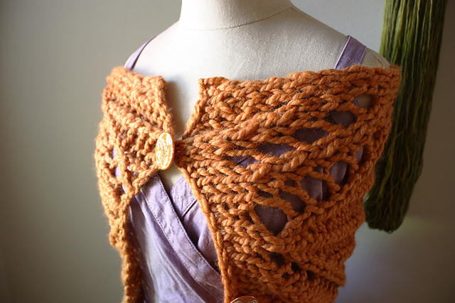 Regalia Cowl Capelet Wrap�by Phydeaux Designs