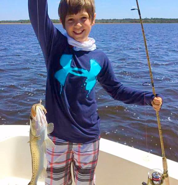 Andy Phillip_s grandson_ Nick_ also caught his first trout.
