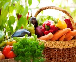 Fresh picked vegetables