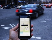 Uber App on Phone