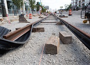 Detroit Streetcar Construction