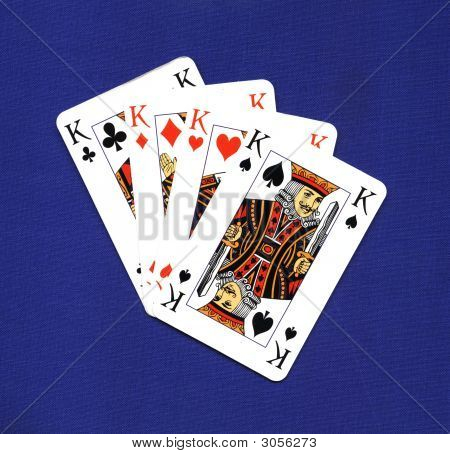 high resolution play cards casino blue background