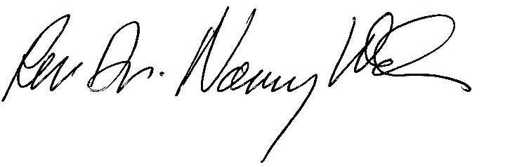Rev. Dr. Nancy Wilson signature