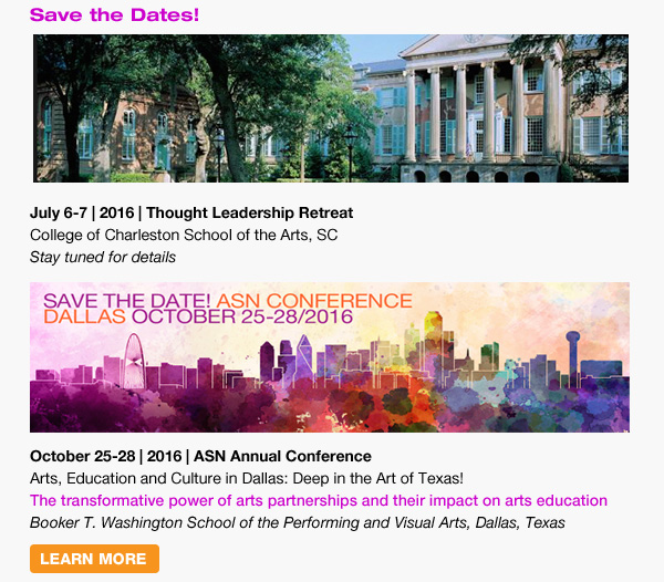 arts schools network thought leadership retreat charleston sc and