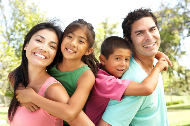 young family