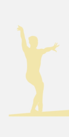 gymnast balance beam