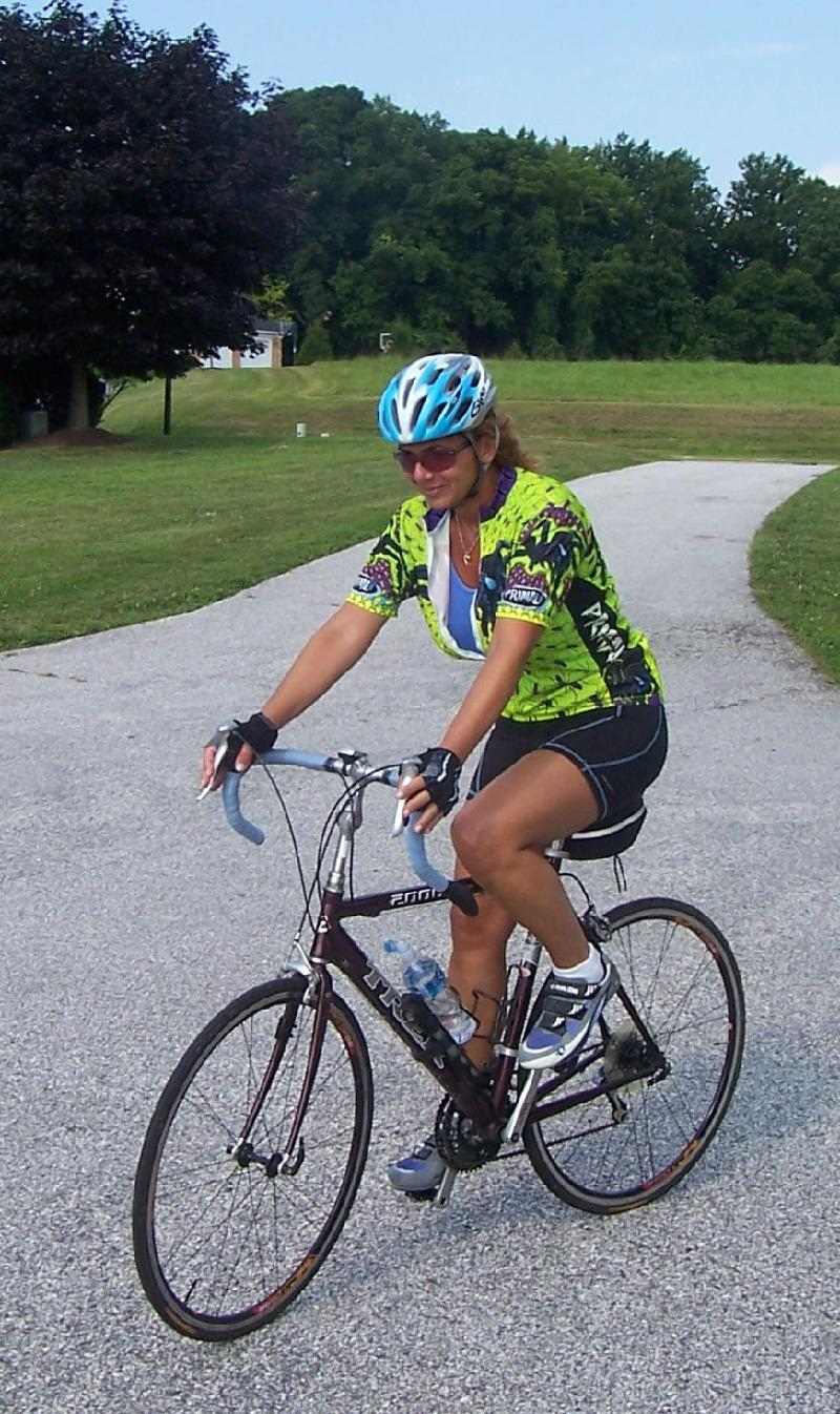 suz on bike