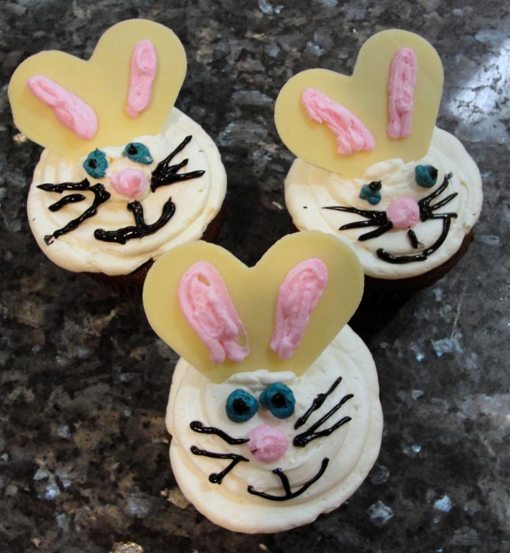 bunny cupcakes
