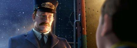 A Conductor sadly looking down at a boy