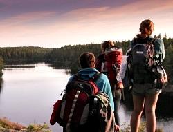 Youth camp on a lake