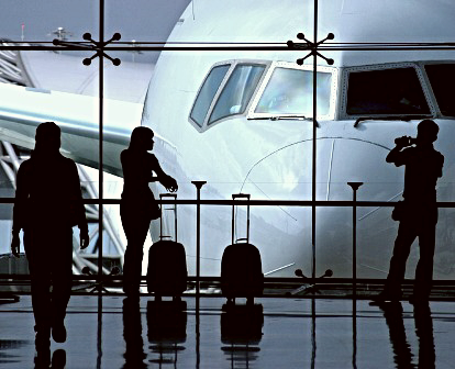 Children waiting for their flight