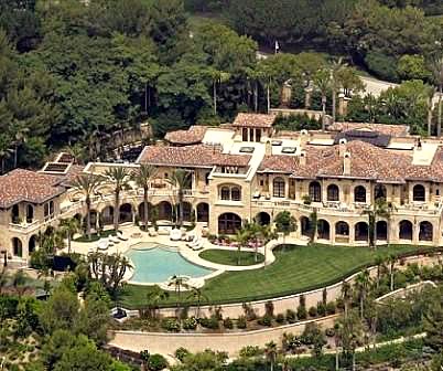 An enormous, extravagant mansion