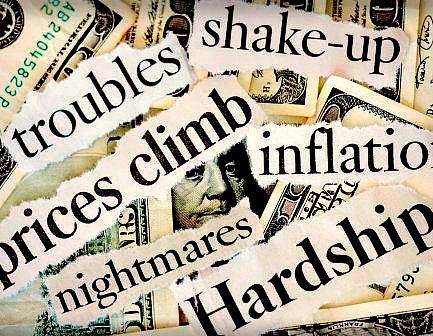 Headlines of financial hardships