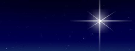 One bright star in a dark sky