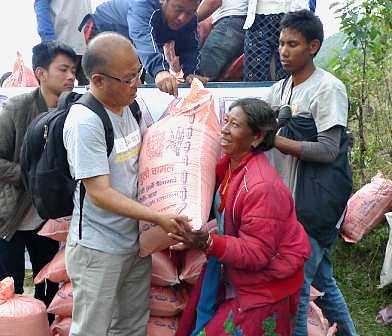Christians helping in Nepal