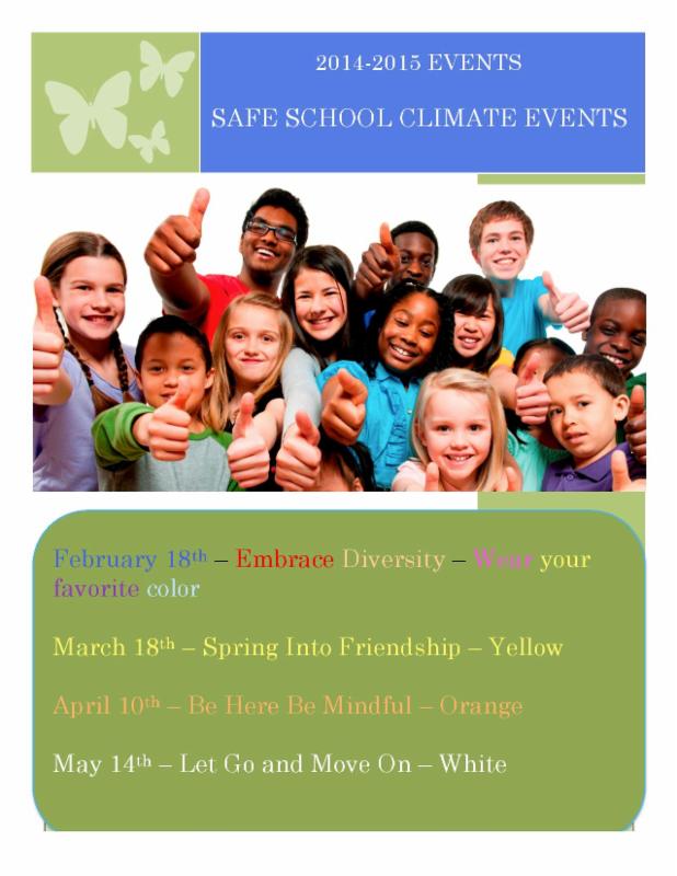 safe school climate events 2015