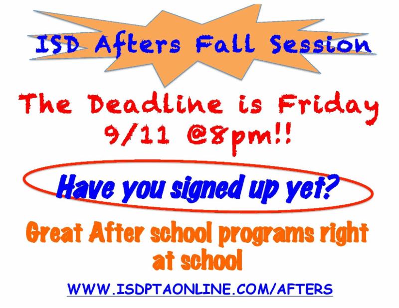 afters have you signed up yet