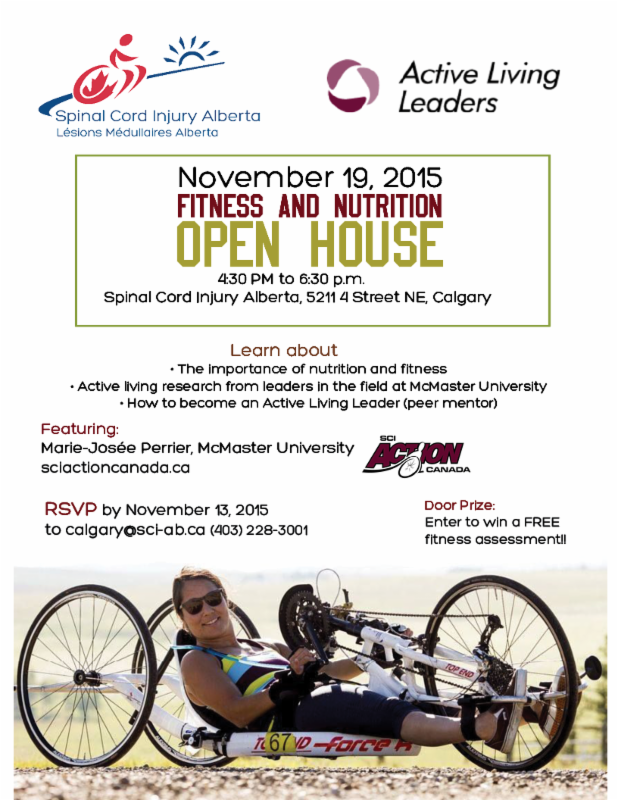 Fitness and Nutrition Open House on November 19 in Calgary