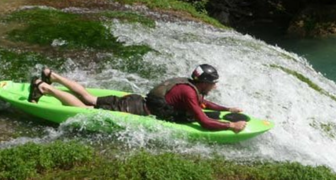 Kyle Morgan using the Bellyak