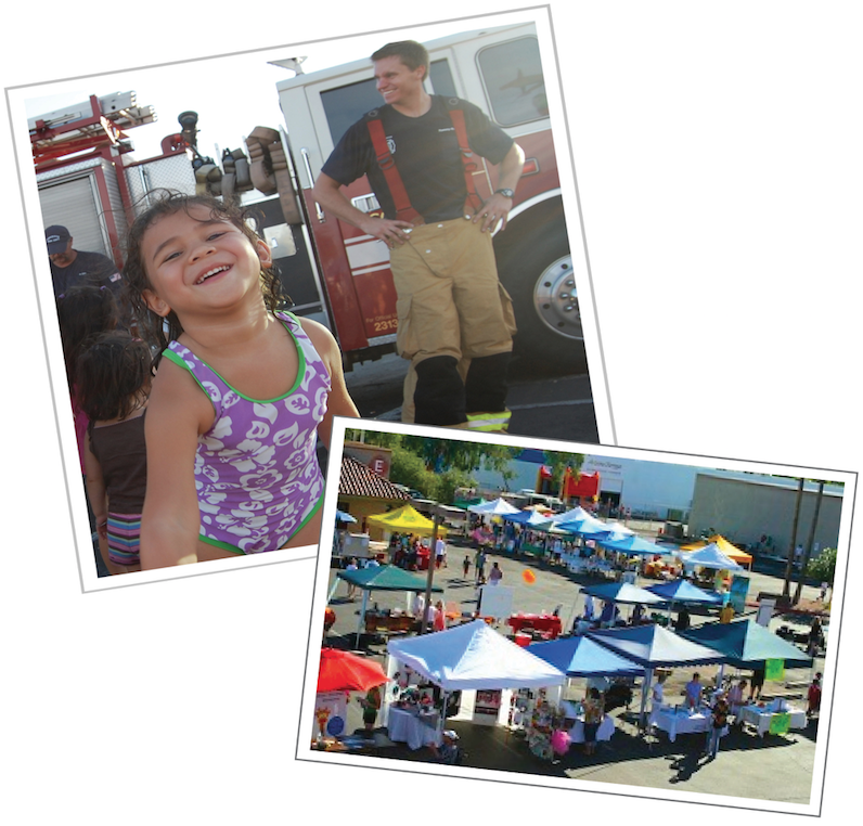 Fire Fighter and Vendors for Swim & Gym