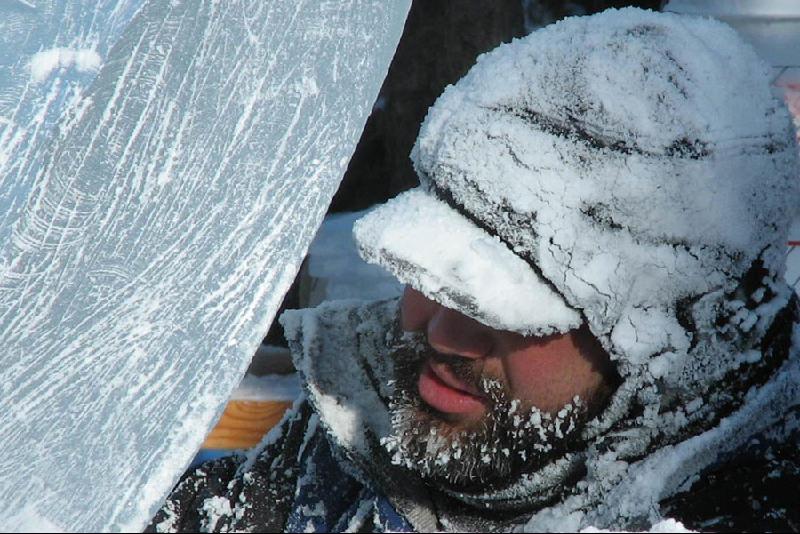 aaron with snow
