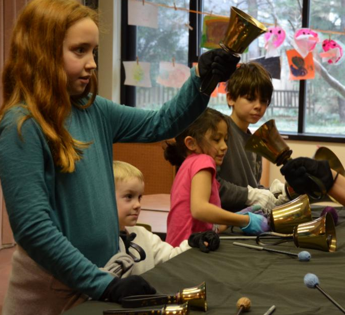 Kids with handbells